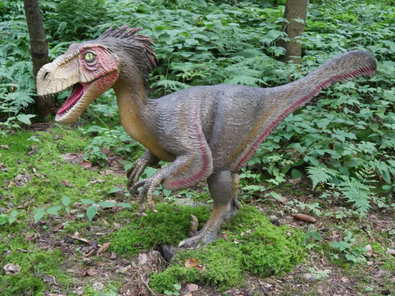 Velociraptor in der Wildnis