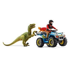 Flucht auf Quad vor Velociraptor - Schleich