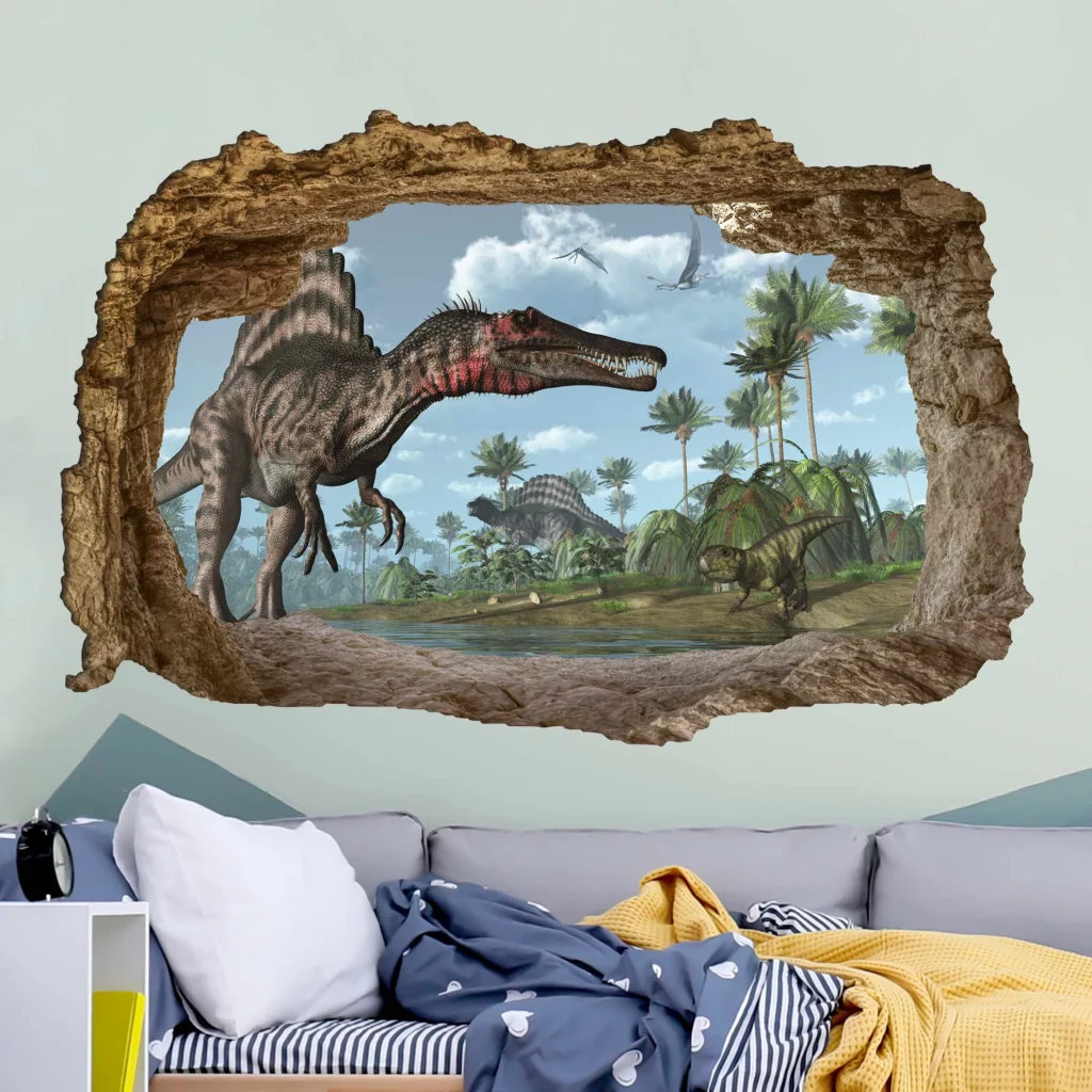 Dinosaurier Landschaft Wandtattoo