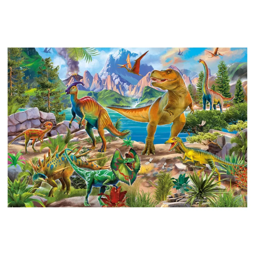 T-Rex und Parasaurolophus