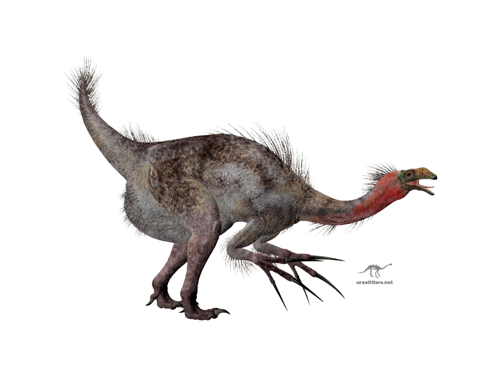 Therizinosaurus im Seitenprofil