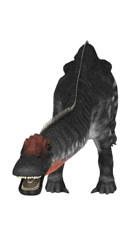 Apatosaurus; Zähne sichtbar
