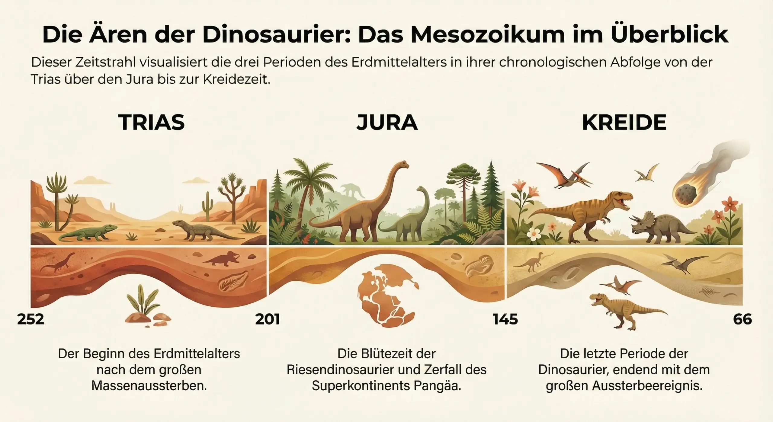 Das Mesozoikum im Überblick