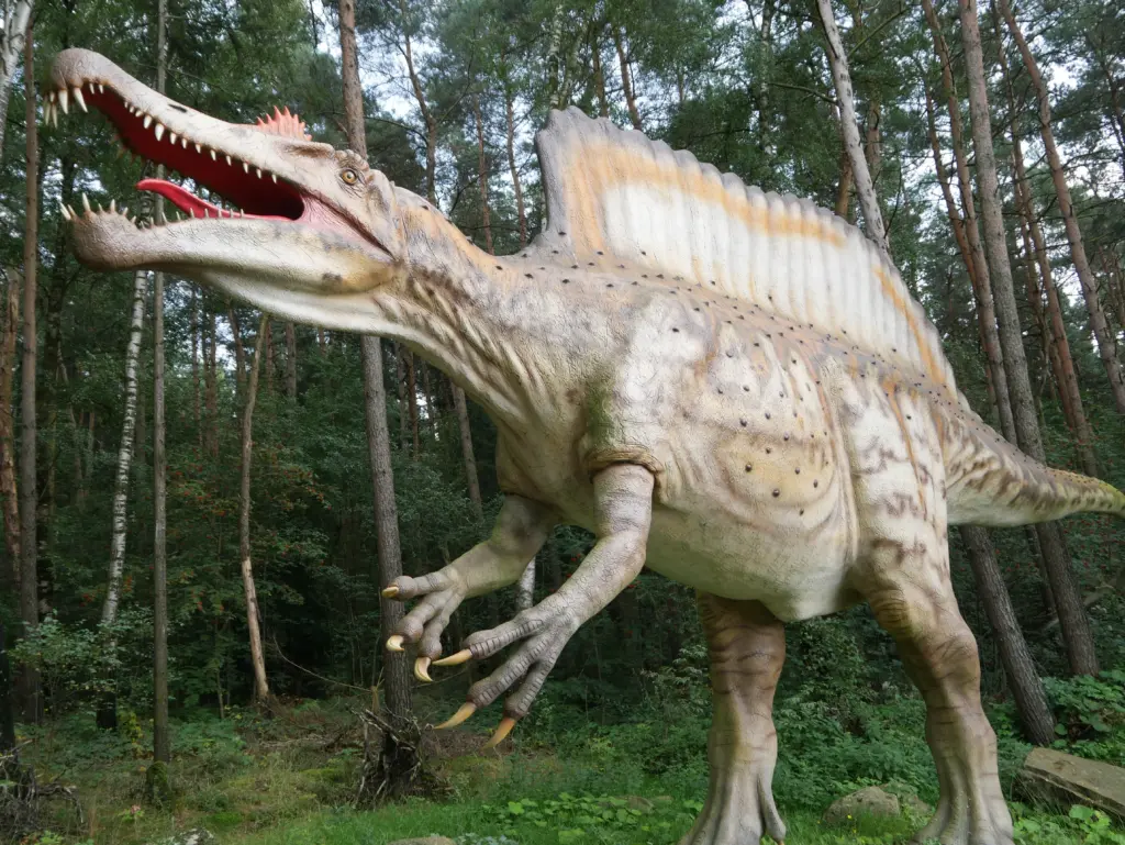 Spinosaurus im Seitenprofil